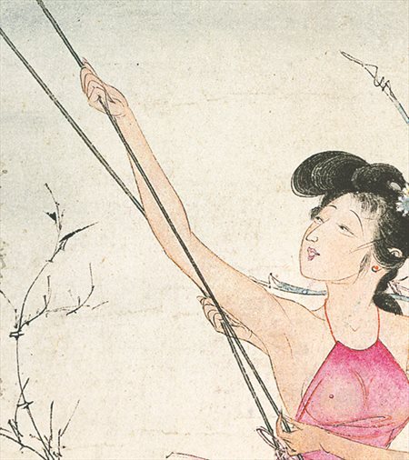 杭锦-胡也佛的仕女画和最知名的金瓶梅秘戏图